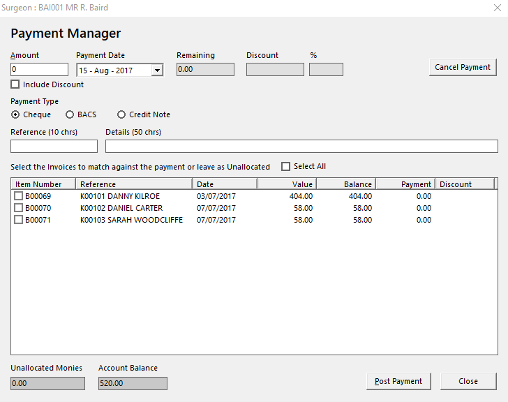 Payment Entry